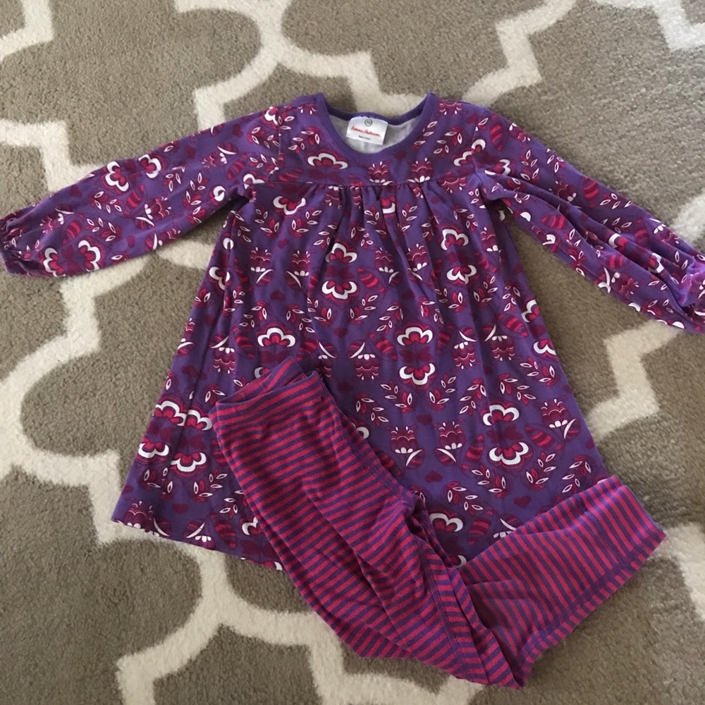 Hanna Andersson tunic and pants, size 100 (4-5)